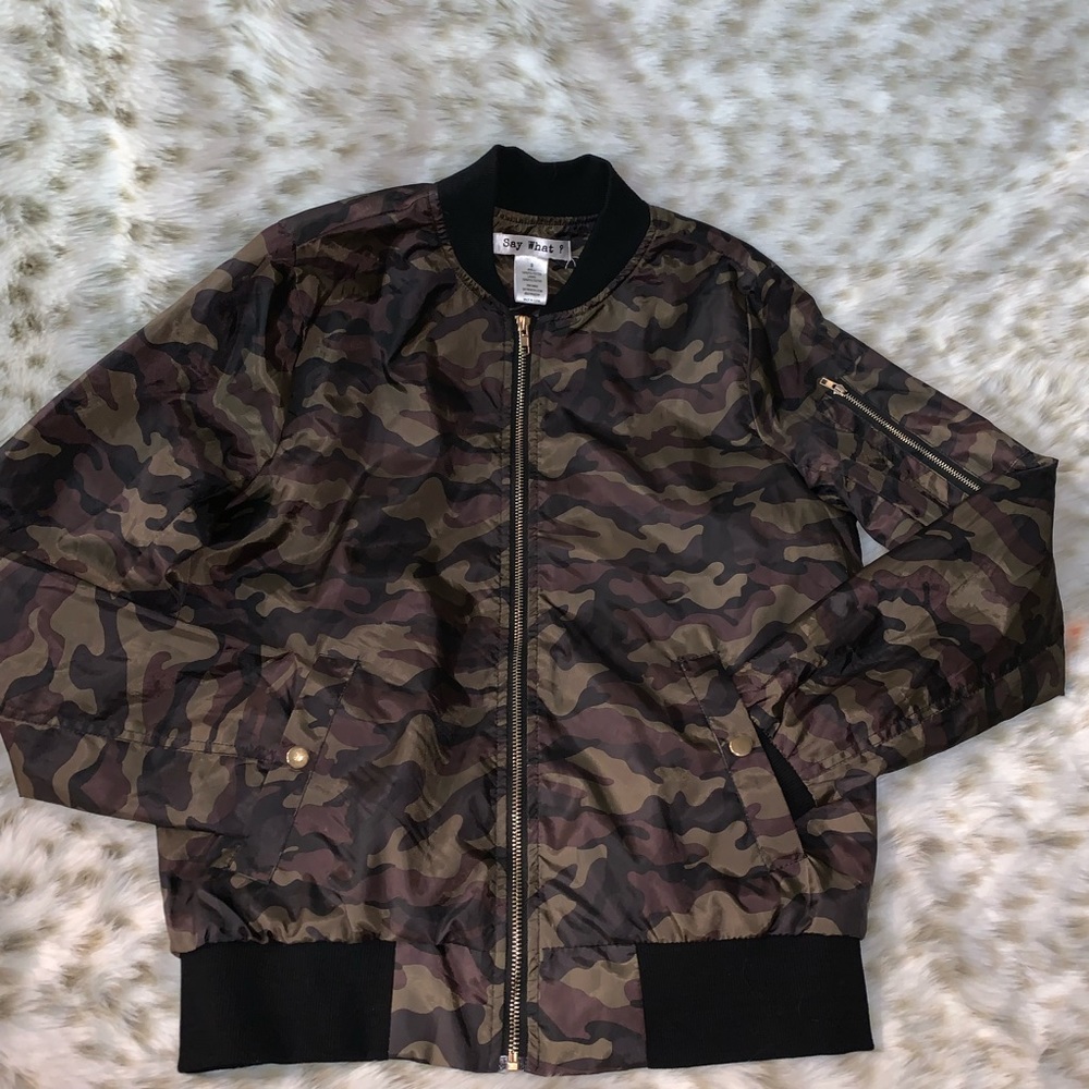 Camo Bomber Jacket